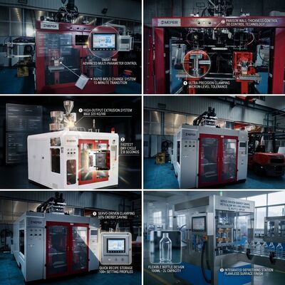 Multi Head Co-Extrusion Blow Molding Machine for 10L PE PP Containers
