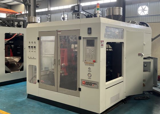 Precise 240-600mm Platen Opening Strokes extrusion blow molding machine 3 Zone Screw Heating Stage